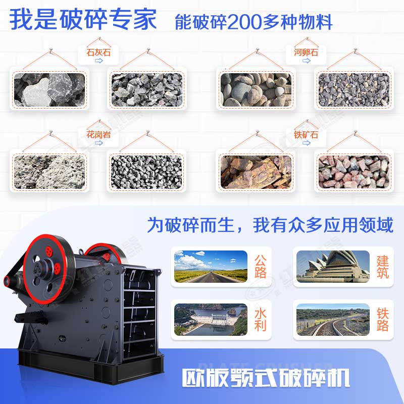 顎式破碎機能力強、應用范圍廣