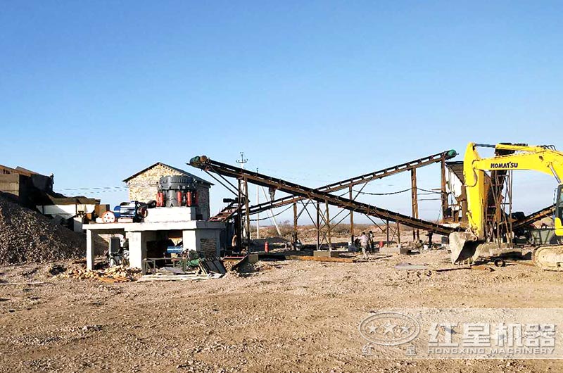 顎式破碎機、圓錐破碎機作業現場